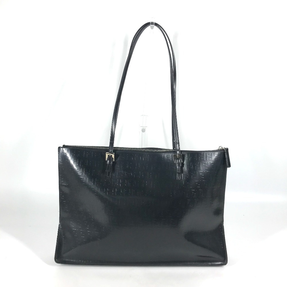 Fendi Leather Brown Tote Bag handbag FF